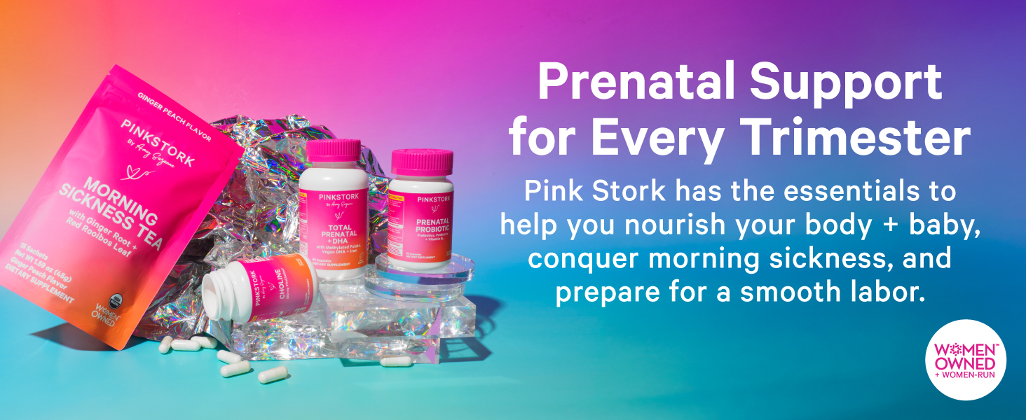 Pink Stork Folic Acid Supplement for Women – 400mcg, 30 Capsules
