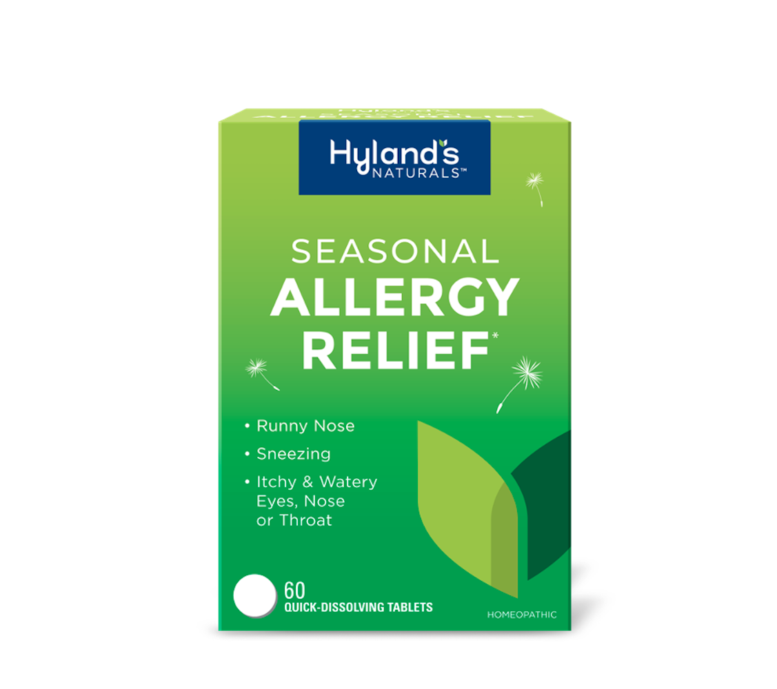 Allergy Pills by Hyland's, Non Drowsy Seasonal Allergy Relief, Safe and Natural for Indoor and Outdoor Allergies, 60 Quick Dissolving Tablets (Pack of 1, 60 Count Total)