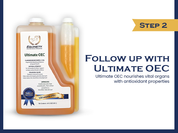 Equinety Ultimate OEC Horse Oil for Coat, Hoof & Joint Support, 64 fl. oz.