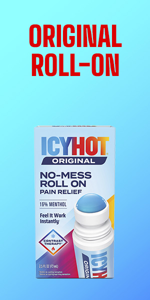 Icy Hot Original Pain Relief No-Mess Roll-On Applicator, Fast-Acting Pain Relief with Max Strength Menthol 16%, Contrast Therapy for Backaches, Joints, Muscle Strains and Arthritis, 2.5 oz