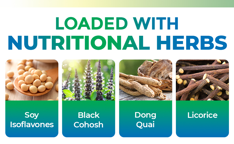 UltaLife Her Harmony Menopause Supplements for Women - Hot Flashes Menopause Relief & Hormone Balance for Women - Contains Black Cohosh, Dong Quai, Red Clover & More - Estrogen Free - 120 Capsules
