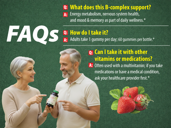 Vitamin B Complex Gummies - 60 Gummies