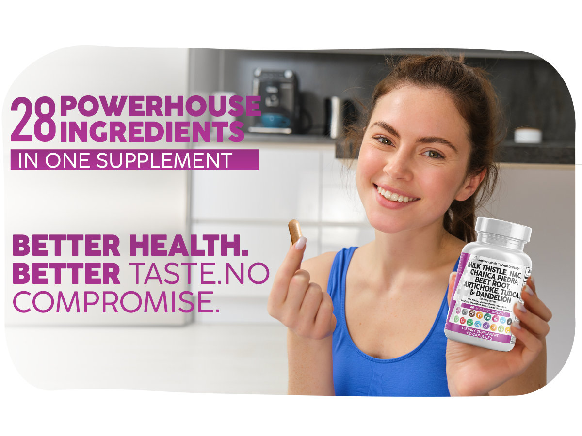 Clean Nutraceuticals Milk Thistle NAC Chanca Piedra Beet Root Artichoke Astragalus Dandelion Root - Liver Cleanse Detox & Repair Supplement Plus TUDCA Choline & Ginger - 1Pack