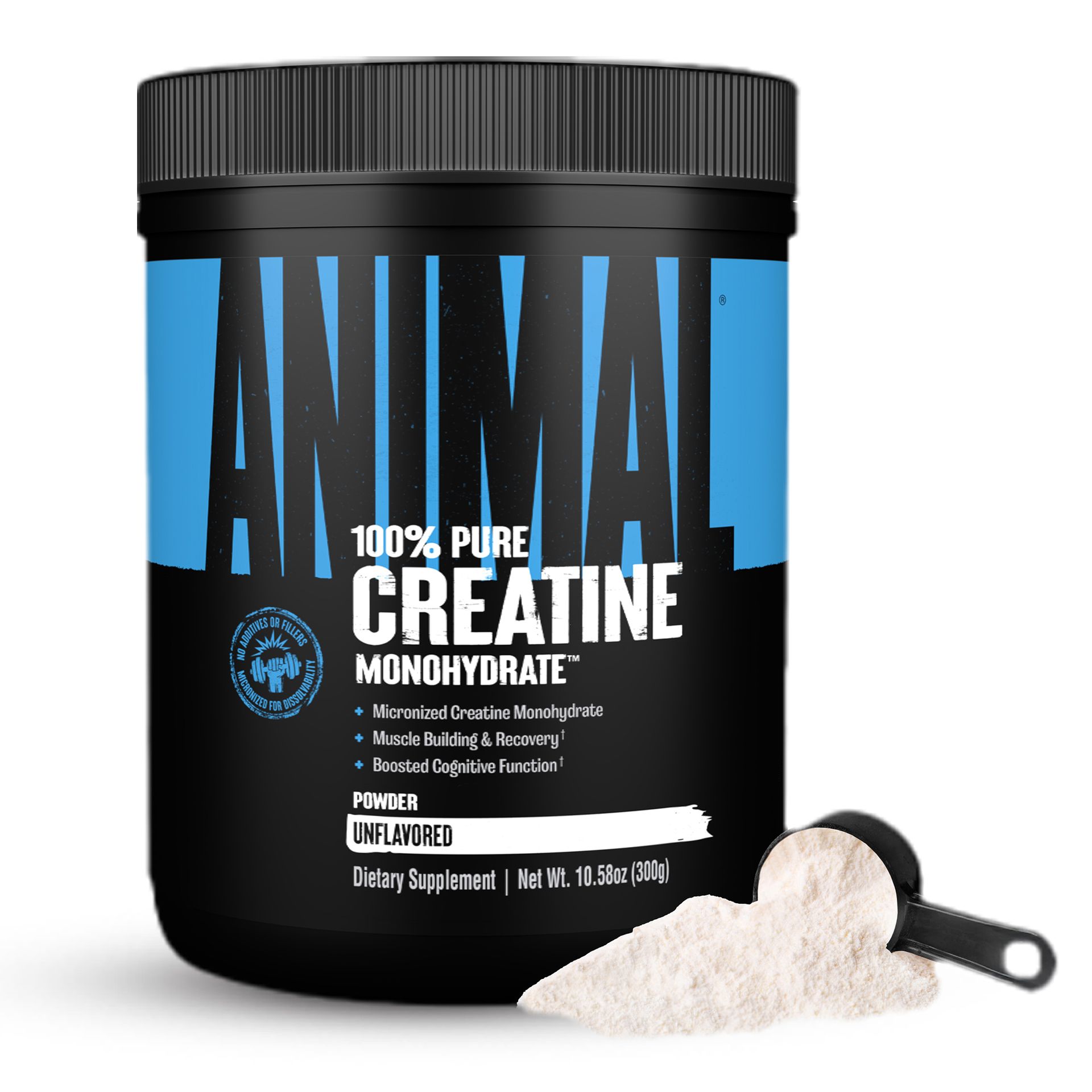 Animal Creatine Monoydrate Powder for Men & Women | Unflavored 300g