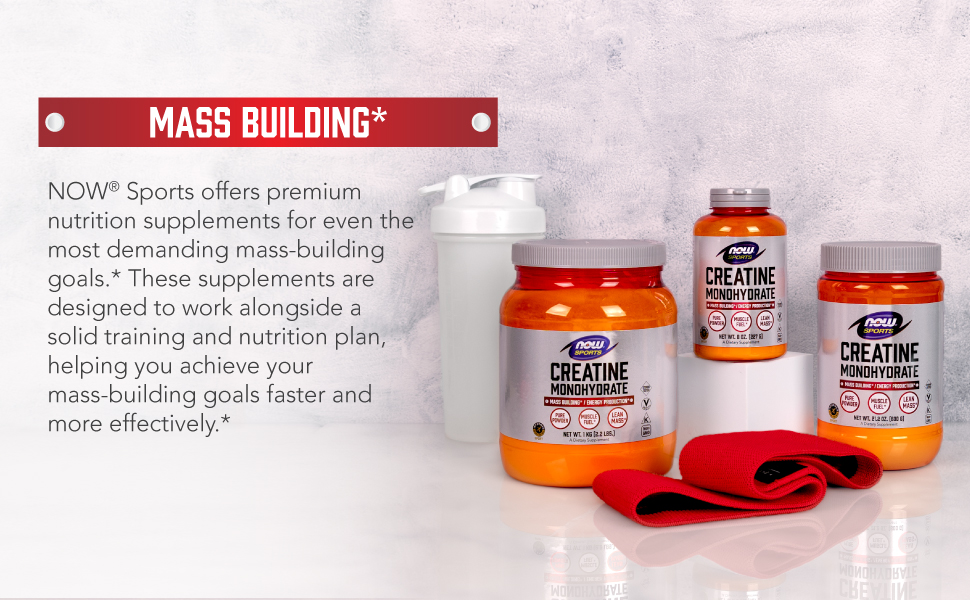 NOW Sports, Creatine Monohydrate 750 mg, Muscel Fuel*, 120 Veg Caps