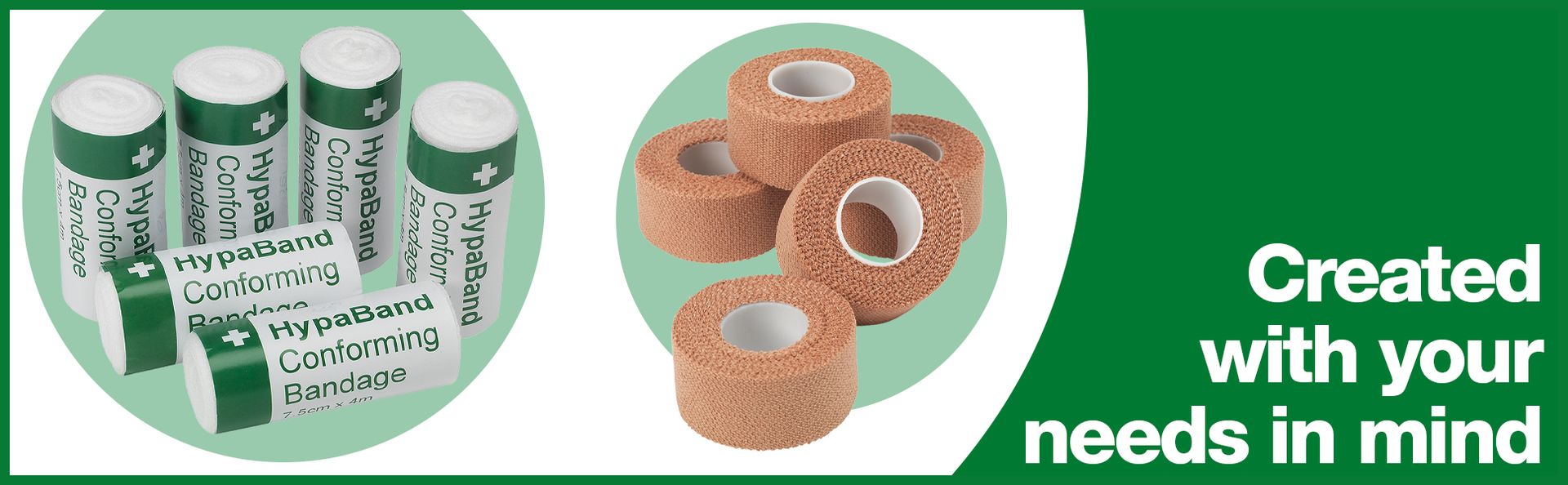 Safety First Aid HypaBand Conforming Bandages, 5cm x 4m, Pack of 6