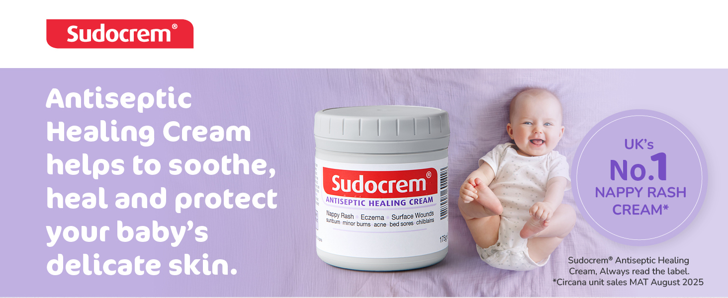 Sudocrem® Antiseptic Healing Cream, Zinc Oxide Cream, 125g