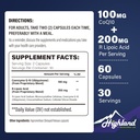 CoQ10 100mg + R- Lipoic Acid 200mg per Serving, 1 měsíční zásoba, až 5X lepší absorpce, R- Lipoic Acid / CoQ10 dodatek pro srdeční zdraví a kognitivní Health- 60 Kapsle