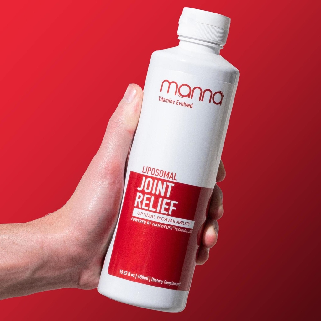 Manna Vitamíny Evolved Liposomal Joint Relief Dodatek pro ženy, muži zahrnuje Curcumin, Glucosamine, Chondroitin, Quercetin pro společné zdraví, Otok, Aches, zvýšení rozsahu pohybu, mobilita