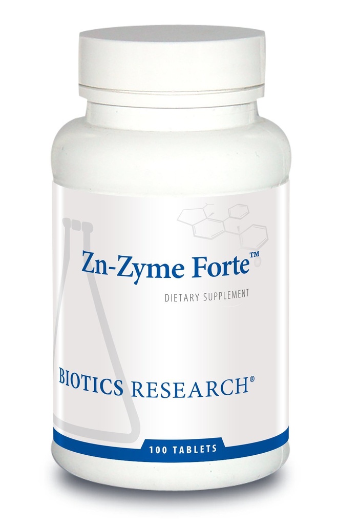 Biotika Výzkum Zn- Zyme Forte 25 mg zinek, Podpora imunitního systému, Optimální buněčná funkce, Tablet- Na základě přidaných antioxidantů. 100 tablet