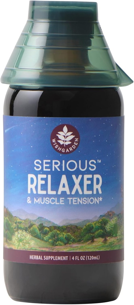 WishGarden Byliny vážné relaxer & svalové napětí - All- Natural Muscle Relaxation Bylinný dodatek s Wild Salát & Dřevo Betony, Uvolnění svalové napětí, Relax Muscles & Muscle Discomforts, 4oz