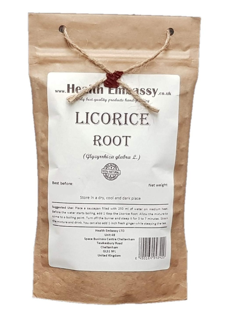 Zdravotní velvyslanectví Licorice Root 124; Glycyrrhiza Glabra Dub124; Bylinný čaj (50g)