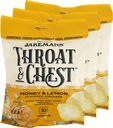 Jakemans Med and Lemon Throat & Chest Lozenges Kašel Kašel Kašel, Sough Throat a sezónní tísňové uklidnění - Liquid Drop Shape - 30 Lozenges (3 balení)