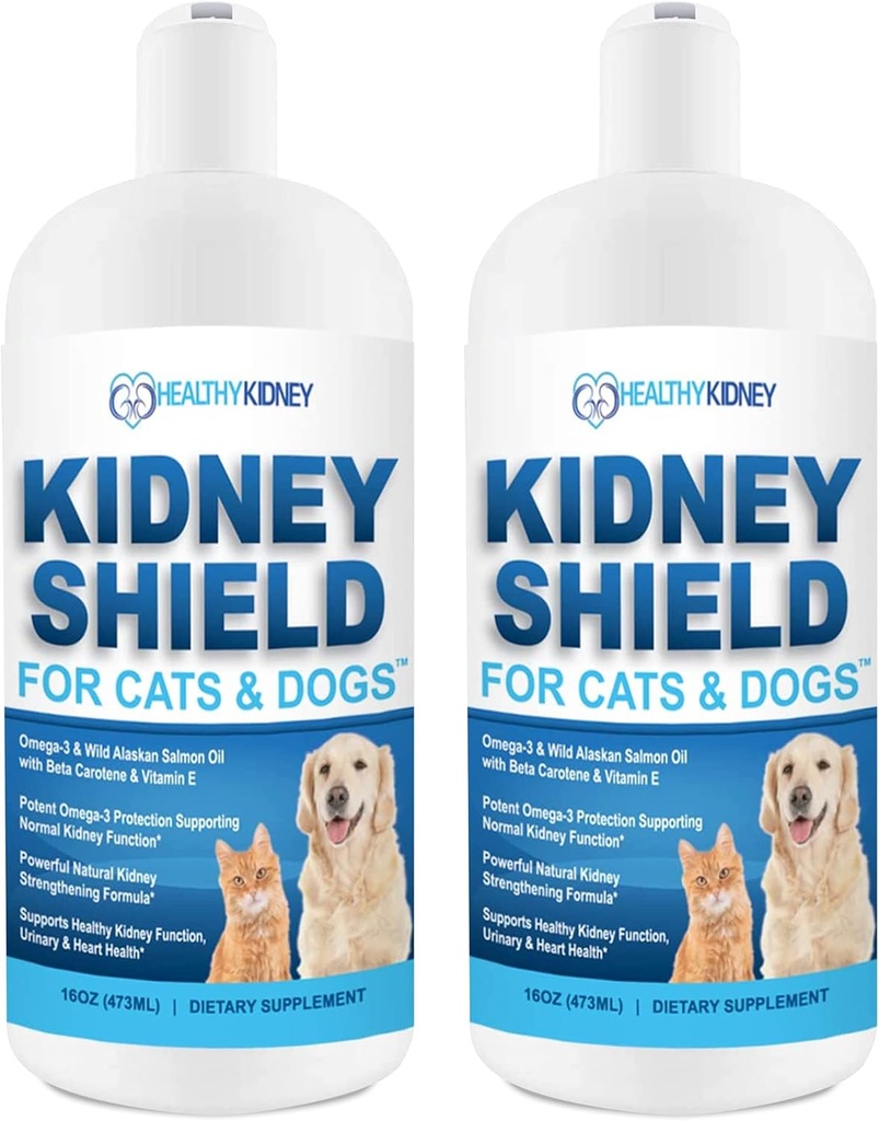 Psi a kočky Podpora ledvin, Psí Feline Renal Health Supplement pro normální funkce ledvin, Kreatinin, Detox, Nejlepší Ledviny Cat dodatek, Zlepšit zvířata naživu ledvin zdraví - 2 Pack