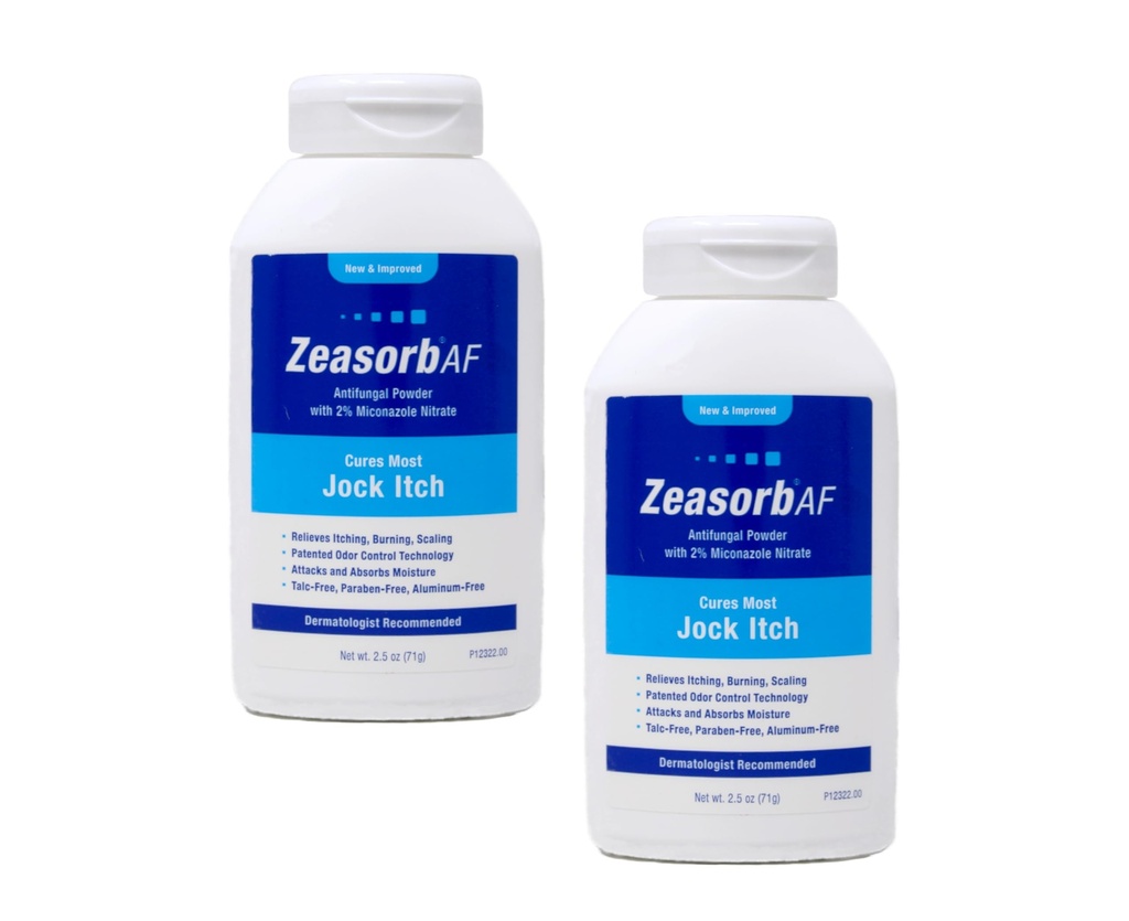 Zeasorb- AF Super Absorbent Léčba Prášek pro Jock Itch 2.5 Ounce (Balení po 2)