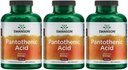 Swanson Pantotenová kyselina (vitamin B- 5) Podpora funkce nervového metabolismu 500 mg 250 tobolek (3 balení)