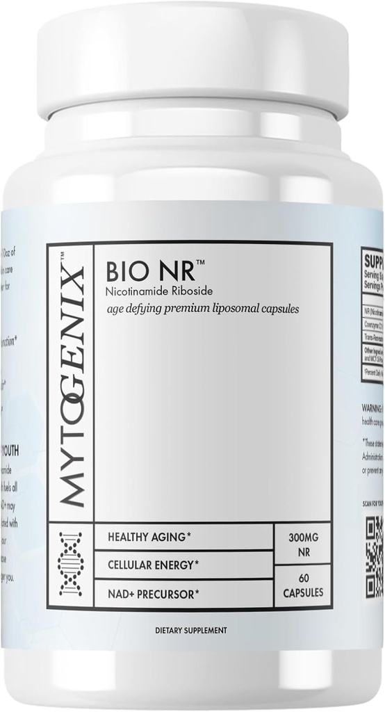 Čisté NR kapsle - Nikotinamid Riboside Supplement - 300mg per Serving - 60 Kapsle na láhev - Antiag- Opravy poškozené DNA - Zlepšení kognitivní funkce - Optimalizace mozkové aktivity