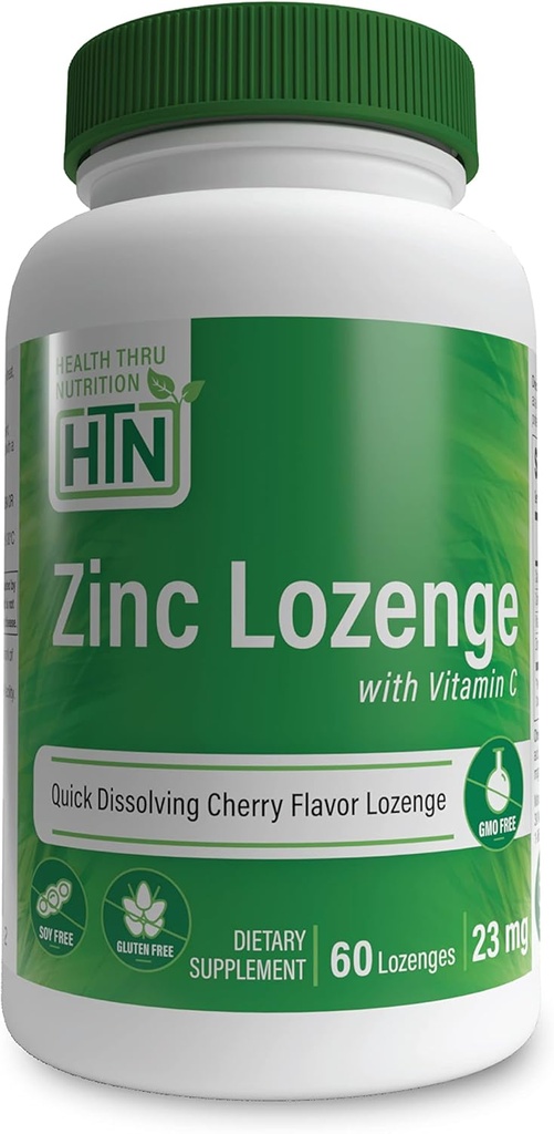 Zdraví Thru Nutrition Zinek Lozenge s vitaminem C C124; zinek 23mg Vitamin- C 30mg CZ124; Přírodní Chery Flavor CZ124; Podporuje zdravé imunitní funkce CZ124; třetí strana testována CZ124; Non- GMO, gluten & Soy Free (balení 60)