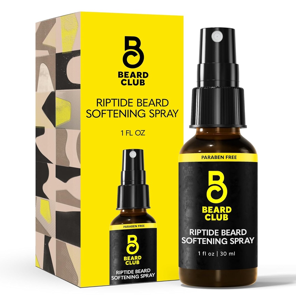 Beard Club Riptide Beard Softening Spray by Beard Club - Nurishing & Styling Formule pro zvýšený růst, Sofness & Shine - obohacené o přírodní ingredience pro zdravé obličejové vlasy