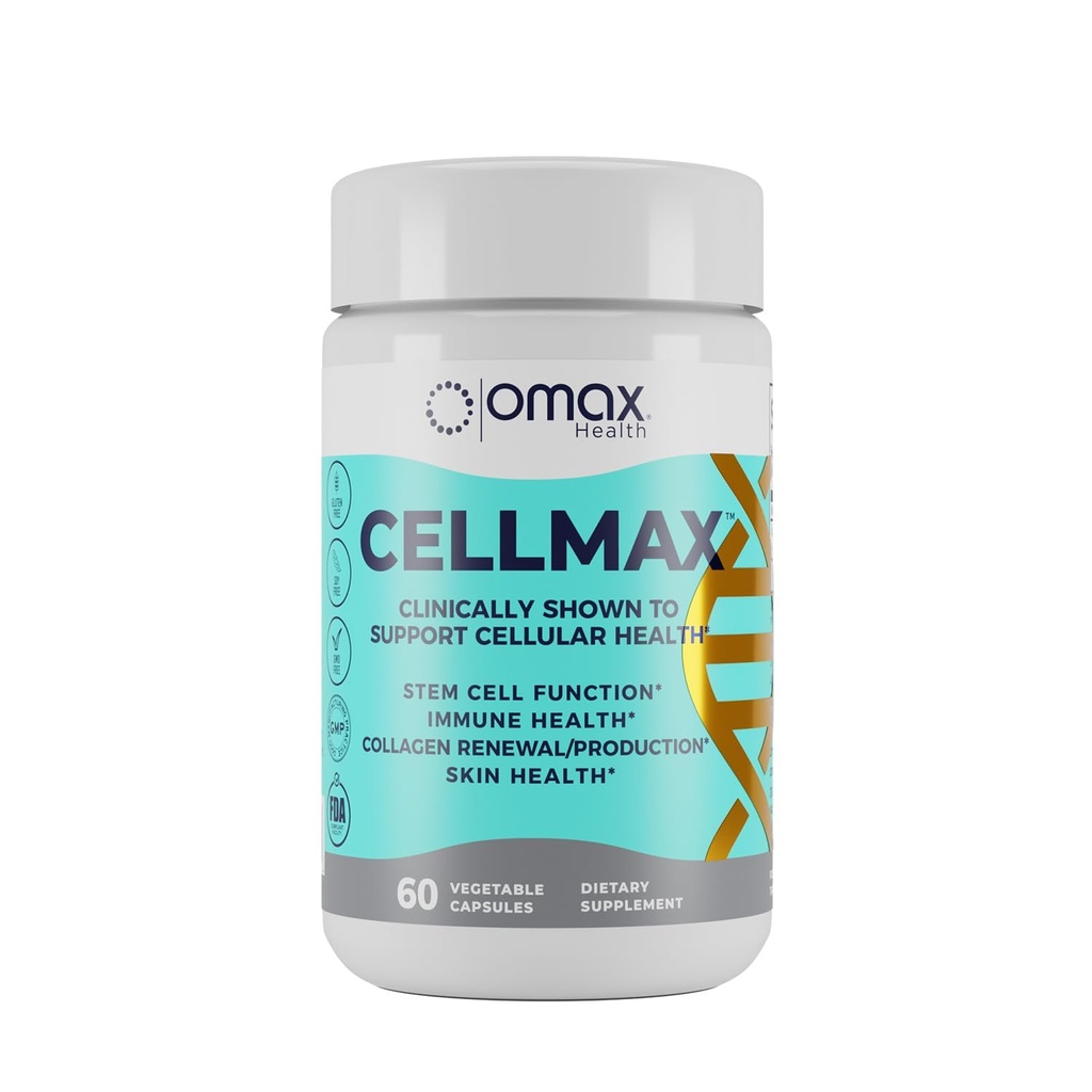 Omax3 Cellmax - Podporuje buněčné zdraví, Klinicky osvědčené, PolySea Seaweed Extract, Antioxidant Protection, Promotes Collagen Production, Zvyšuje imunitní funkci, Udržitelný & čistý vzorec