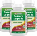 Nejlepší Naturals Cascara Sagrada 450 mg 250 Kapsle (250 Počet balení po 3)