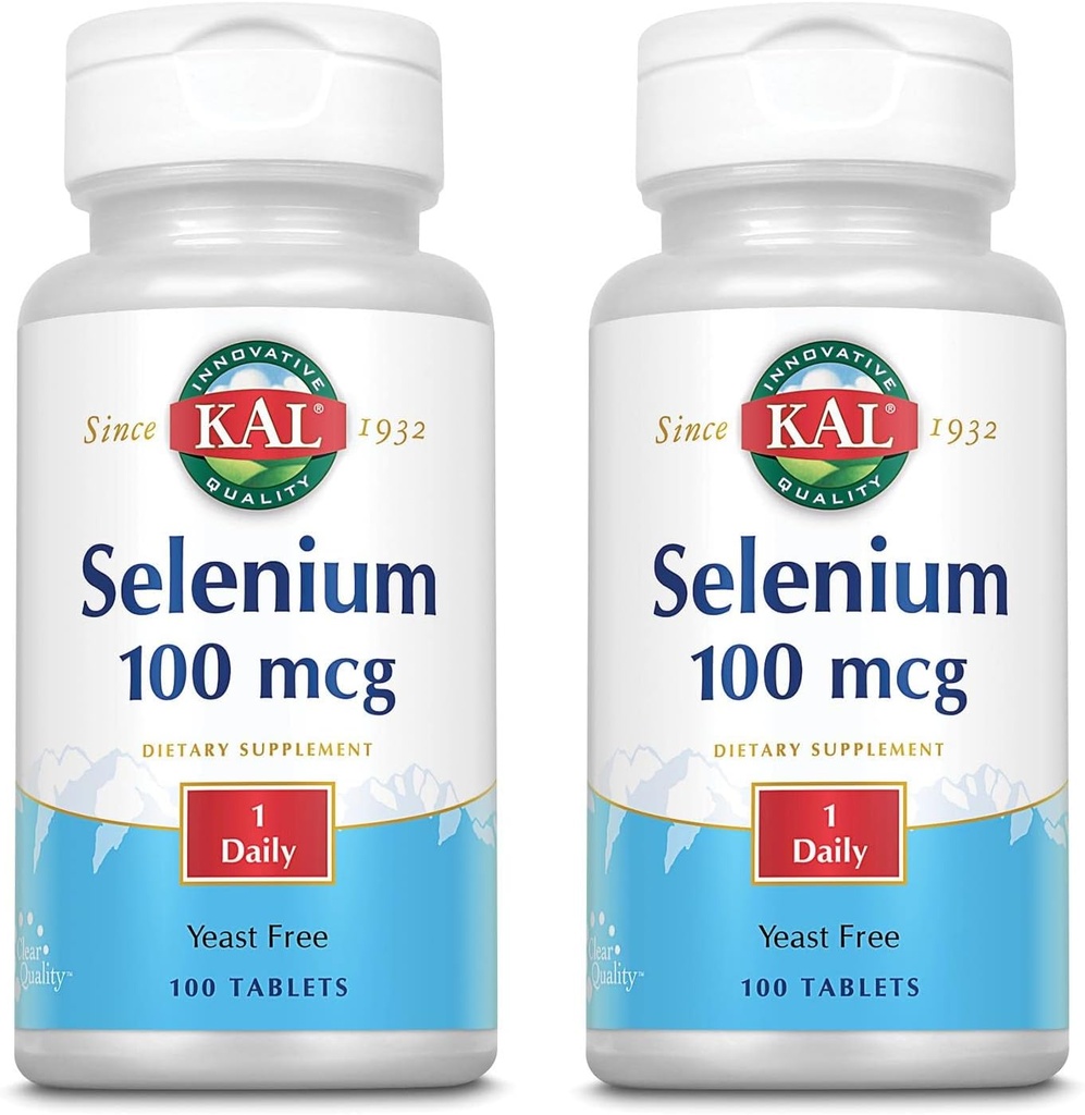 KAL 100 Mcg Selen Yeast Free Tablety, 100 Počet 124; Balení po 2