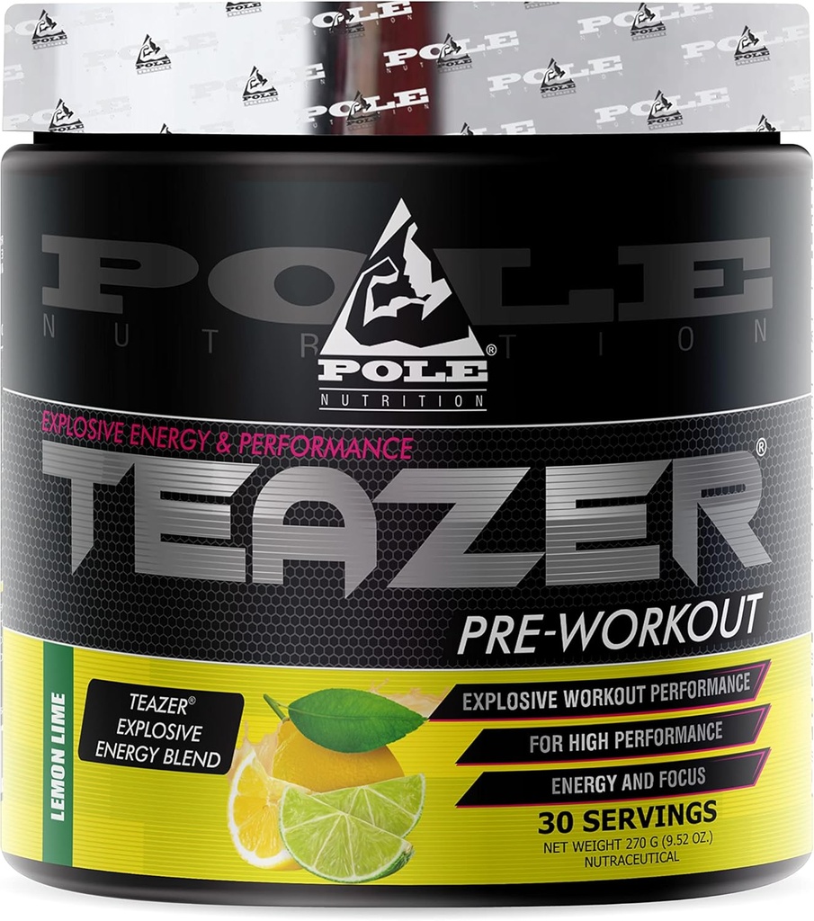 Pre- Workout prášek 124; Ochucené, Maximální výkon Formule 124; 270 Gram, 30 Serving (Lemon Lime)