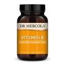 Dr. Mercola vitamin E, 90 Servings (90 kapslí), 134 mg per capsule, Dietní dodatek, Podporuje zdravou pleť, Non- GMO