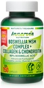 Boswellia MSM Complex 150 Caps - podporuje společné zdraví 124; Kolagen, Chondroitin, Turmeric