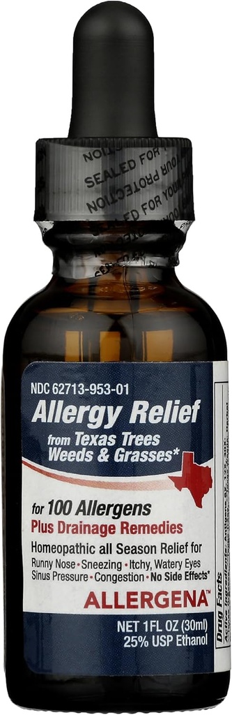PROGENA - Allergena Texas Trees - Allerics Relief Drops (1 Fl Ounce)