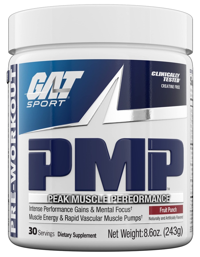 GAT SPORT PMP (Peak Muscle Performance), Pre- Workout, 30 Doručování (Ovocný punč)
