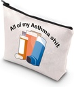 VAMSII ASTHMA Fighter Gift Inhaler cestovní taška všechny moje ASTHMA hovno uvědomění Medikace Bag