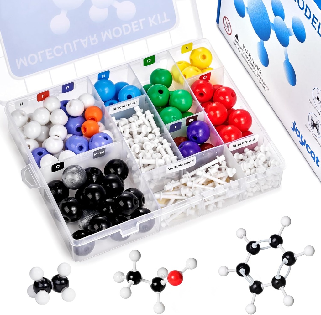 JoyCat Molecular Model Kit (238ks), Organic Chemistry Molecule Science Gifts for Ochem and Aorganic Students and Teachers