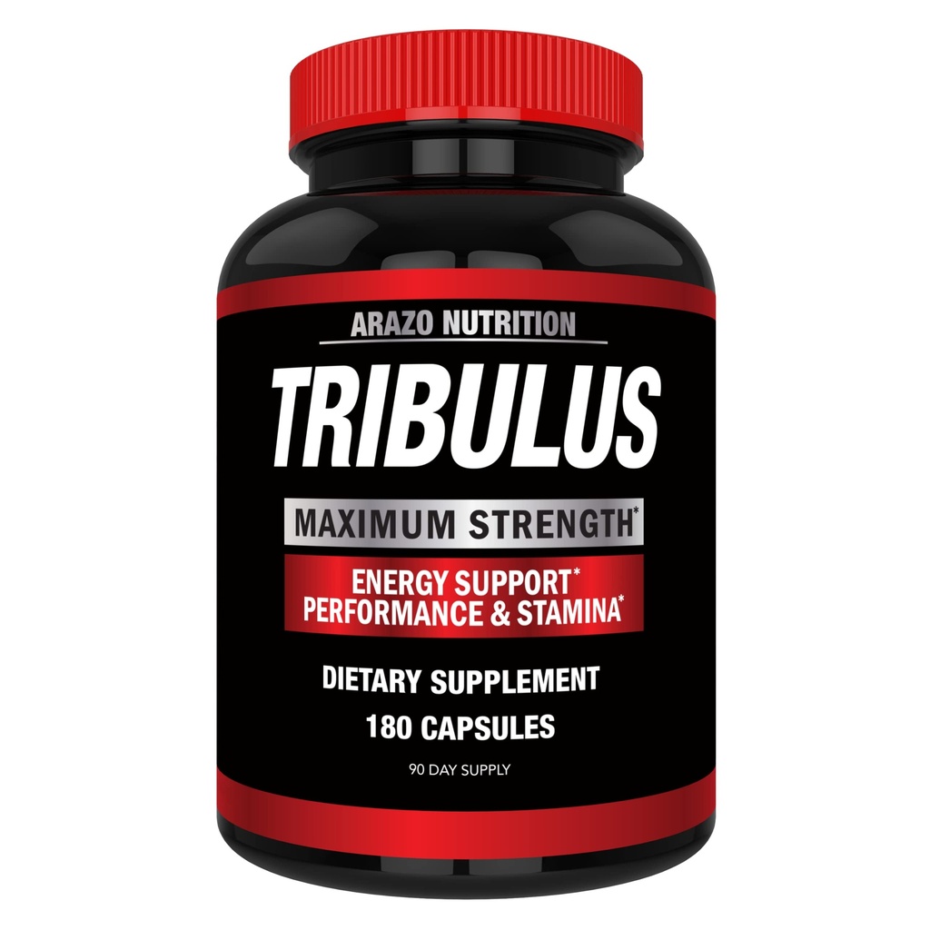 Arazo Nutrition Tribulus Terrestris 1500mg Extract Powder - 180 Kapsle - Energy Booster s Estrogen Block