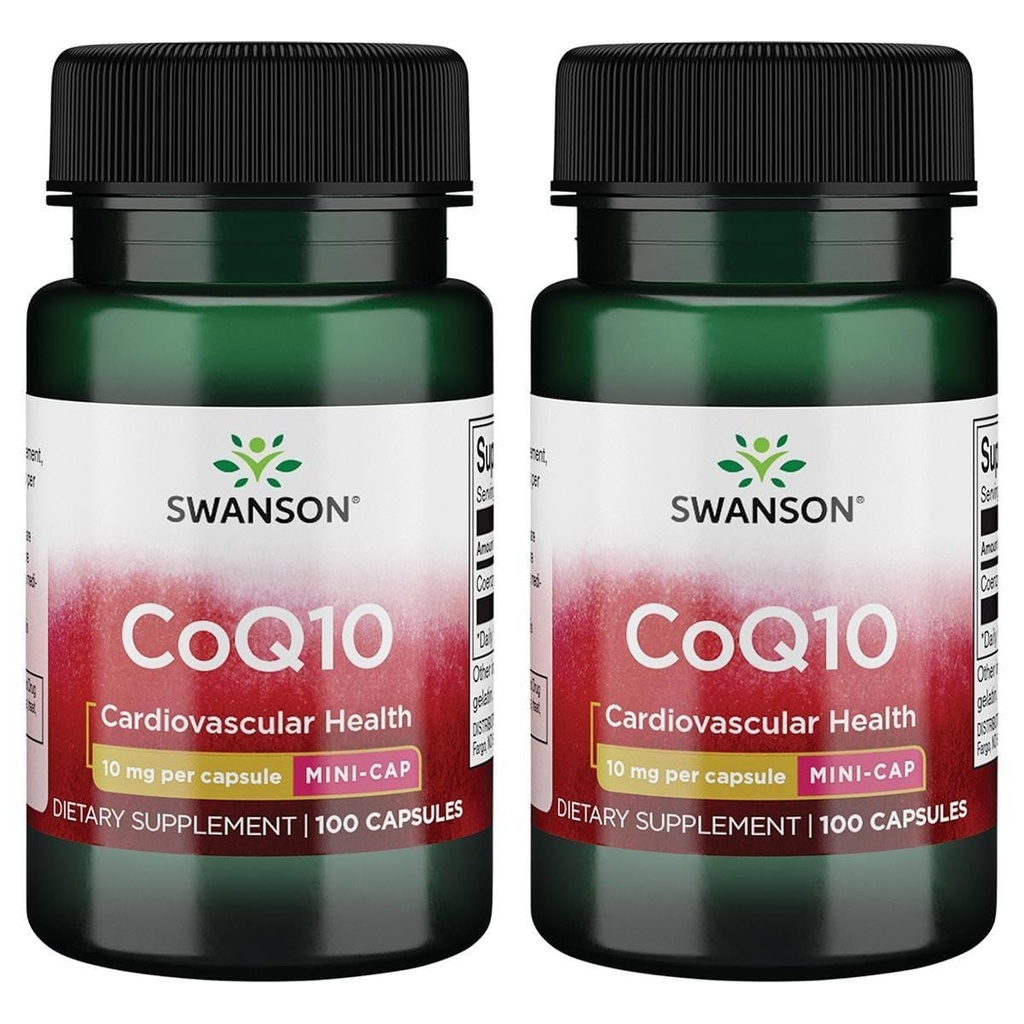 Swanson Coq10 - Mini Cap 10 mg 100 Caps (2 balení)