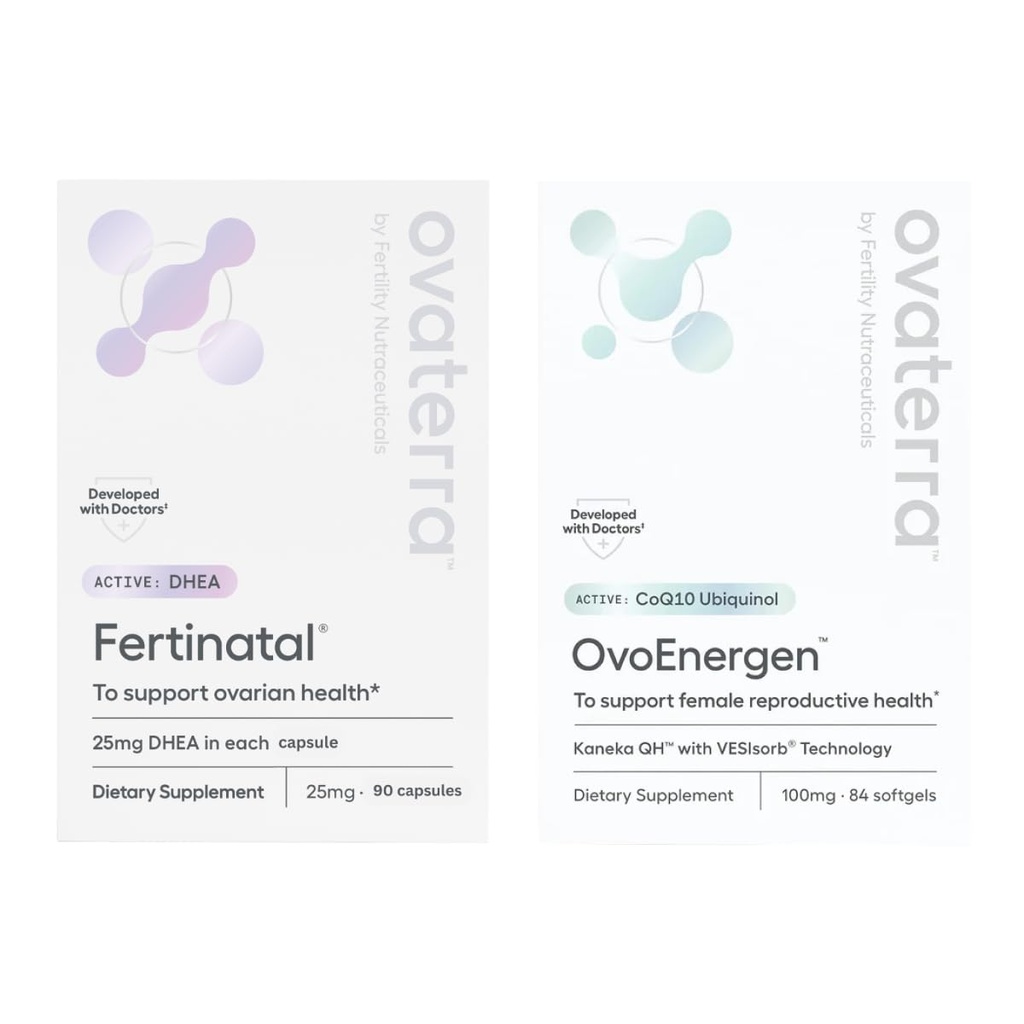 Egg Health Power Pack pro ženy pro plodnost Dodávka & Vegg Heatlh s Kaneka QH, VESIsorb ® Technology, Ubiquinol & Mikronizované DHEA 90 - 25mg Kapsle & 84 - 100mg Softgel Kapsle 28 Day Supply