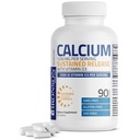 Bronson Calcium 1200 MG per Serving Setrvalá uvolňování s vitaminem D3 1000 IU vitaminu D3 per Serving Non- GMO, 90 tablet