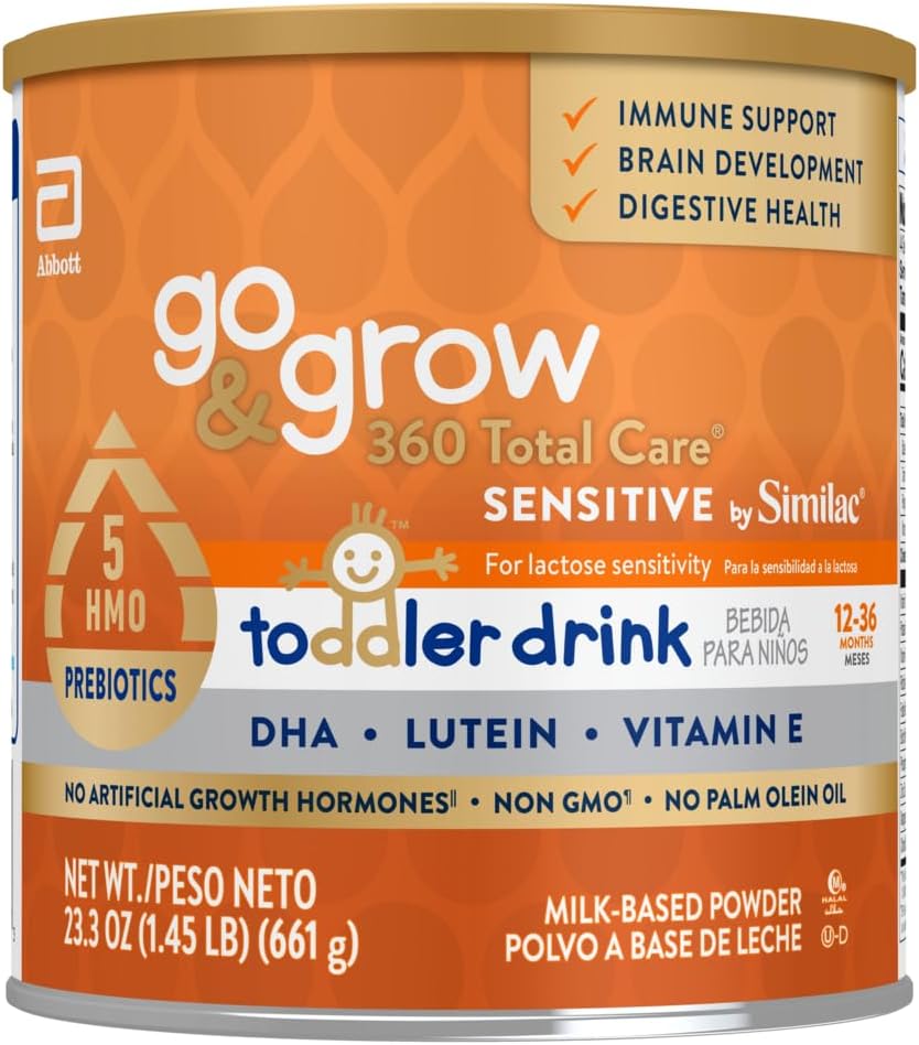 Go & Grow 360 Celková péče Citlivost podle iterac Toddler nutriční nápoj s 5 HMO, prášek, 23.3-oz plechovka