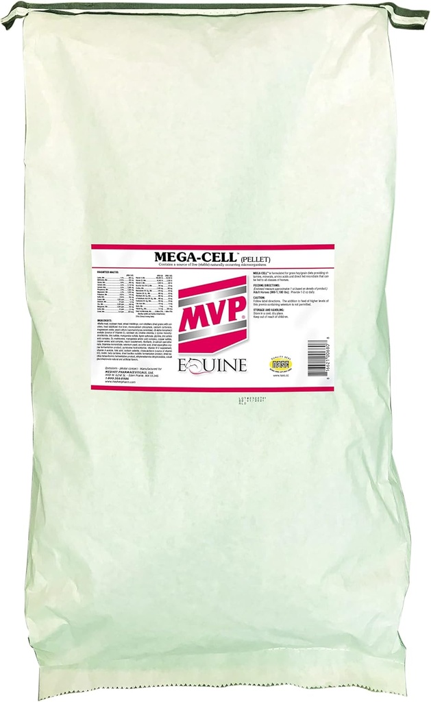 Megacelulární (50lb bag) vyvážená vitamínová a minerální podpora pro koně
