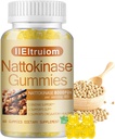 Nattokinase Dodatek 8.000 FU DOPLŇKOVÉ 400mg PER Serving, Hawthorn & Beet Root Extract, Nattokinase Gummies Traditional Natto Extract Source, 60 Counts