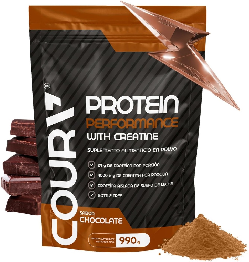 SURA Protein Performance 990g - Vysoce výkonný proteinový prášek - s tvorem - Ideální pro atletiky - Bezlepkové