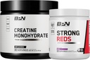 BARE VÝKONNOST VÝPOČET BPN Creatine Monohydrát & Silná červená Bundle