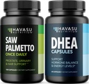 HAVASU NUTRITION DHEA 50mg dodatek (60 Servings) & Saw Palmetto Kapsle (100 Servings)