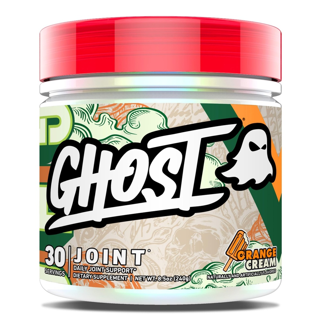 GHOST Joint Appendix, Orange Cream (30 Služeb) - Denní společný dodatek pro údržbu pro muže a ženy - Glucosamine HCL, Chondroitin sulfát a kurkumin - Chrupavka, kosti a společná podpora