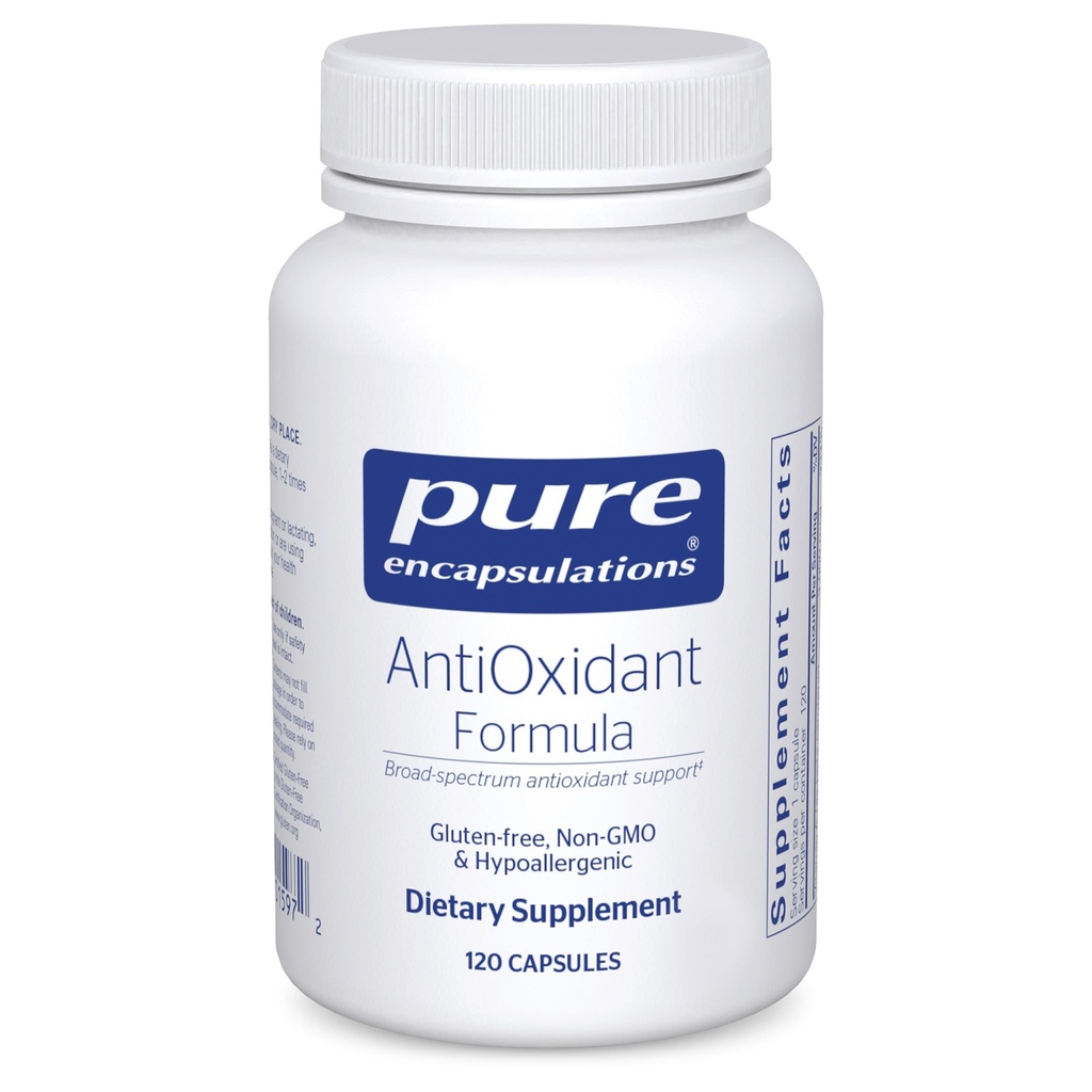 Čisté enkapsulace Antioxidant Formule 124; Broad Spectrum Antioxidant Support PHAR124; 120 Kapsle