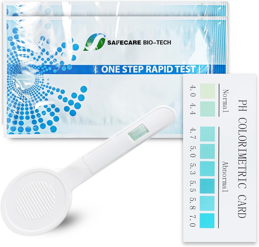 Jeden krok vaginální pH Bakteriální vaginóza Testovací Kit, 5 testovací kity, BV, kvasinková infekce, feminin vaginální zdraví, pH Balance pro ženy, individuální fólie zabalené