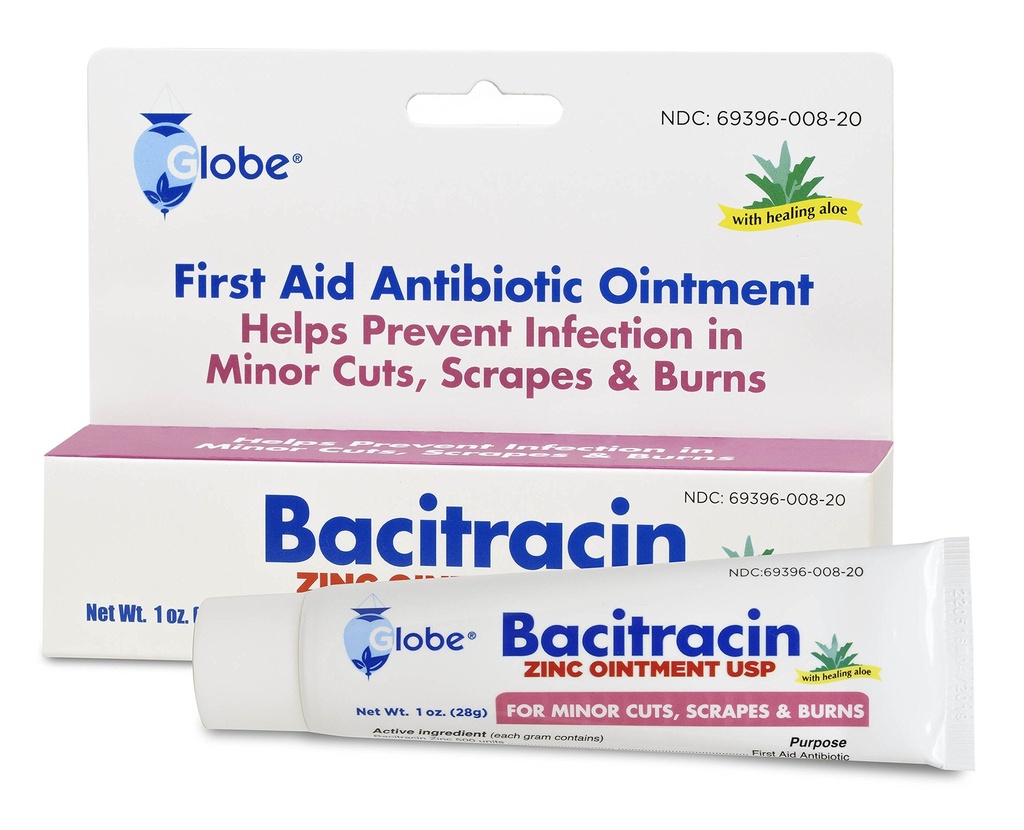 Globe Bacitracin Zink 1 oz Tube, První pomoc Antibiotický mast pomáhá zabránit infekci v drobných řezy, škrábance a popáleniny