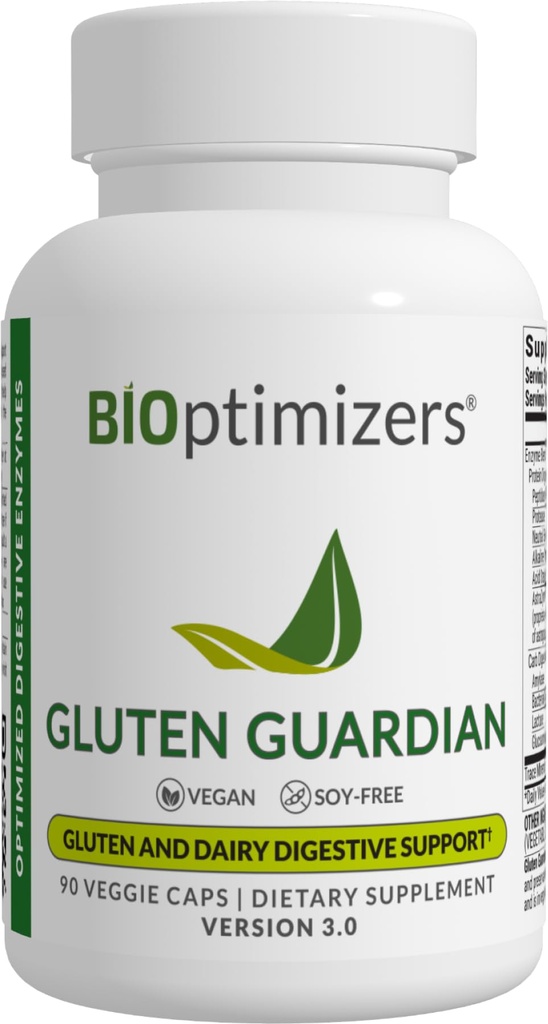 Gluten Guardian 3.0 - Doplněk k enzymu s DPP-IV na podporu Gluten Digestion - Může pomoci zabránit nafouknutí, plyn, a požití, 90 Kapsle