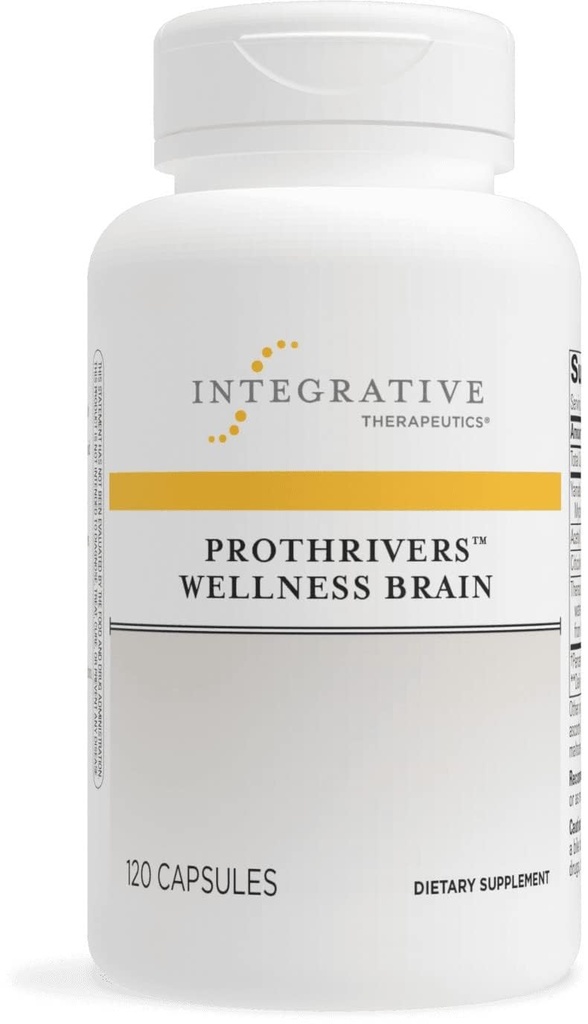 Integrační terapeutika Prothrivers Wellness Brain - Brain Health Supplement for Adult * - Zahrnuje Lví hřívu Houba - Vegan, gluten- Free & Dairy- 120 Kapsle (60 Služeb)