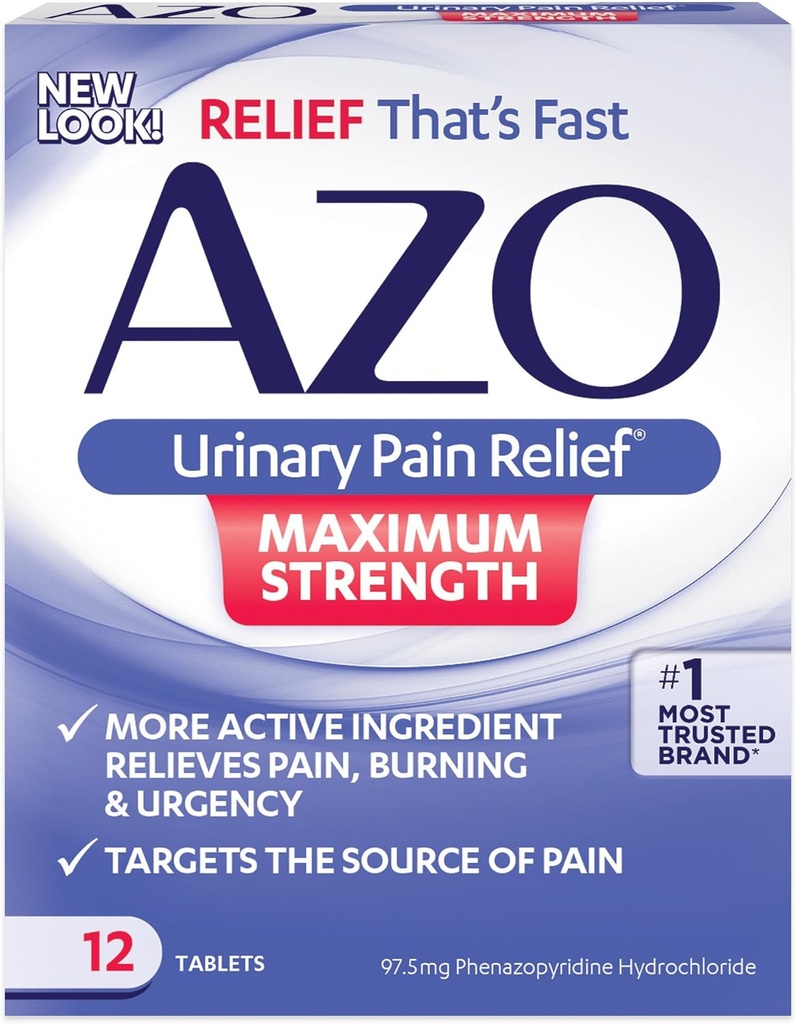 AZO STANDARD MAX STENGTH 12 tablet